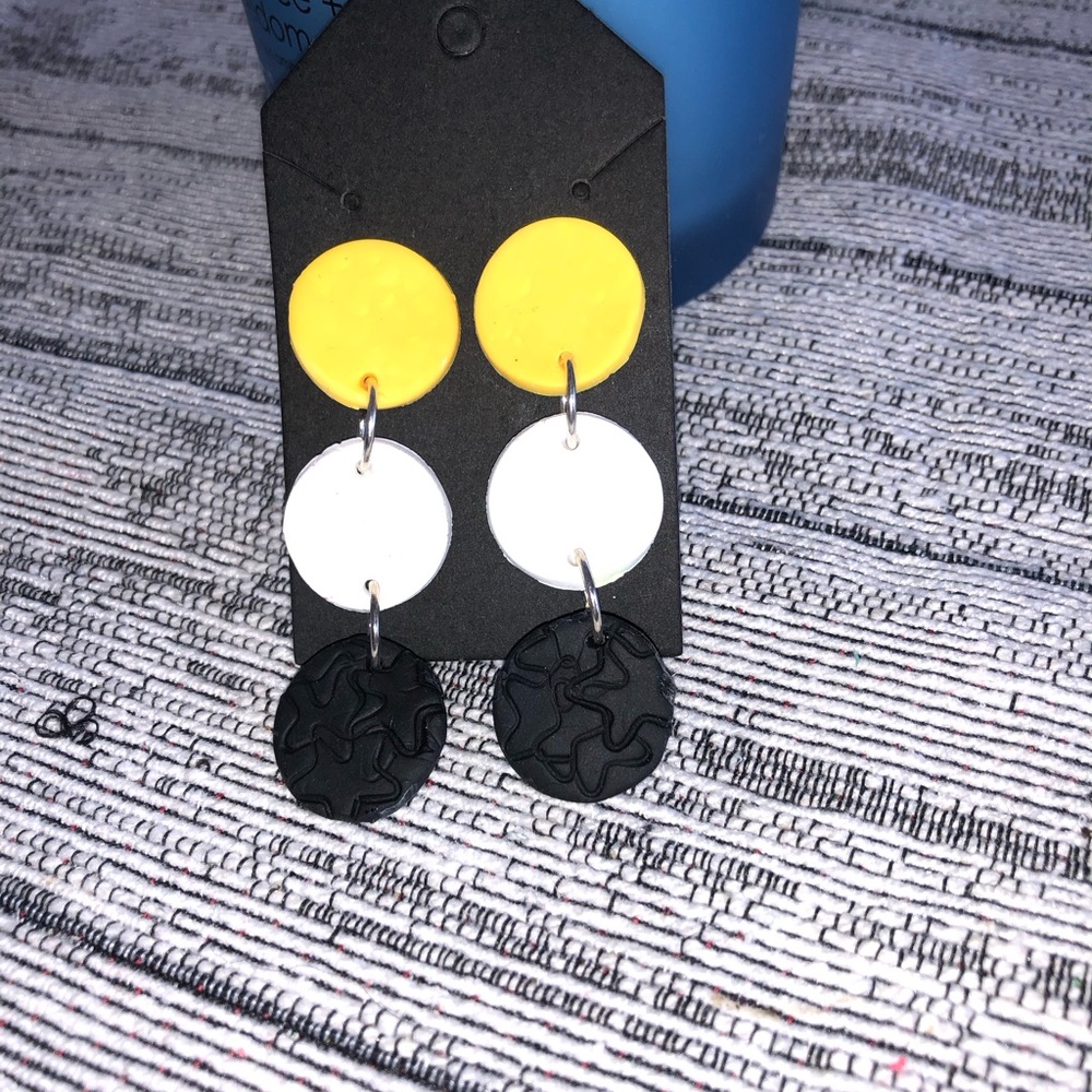 Handmade polymer clay earrings